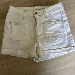 Ivy and main - High-Rise White Women’s Denim Shorts